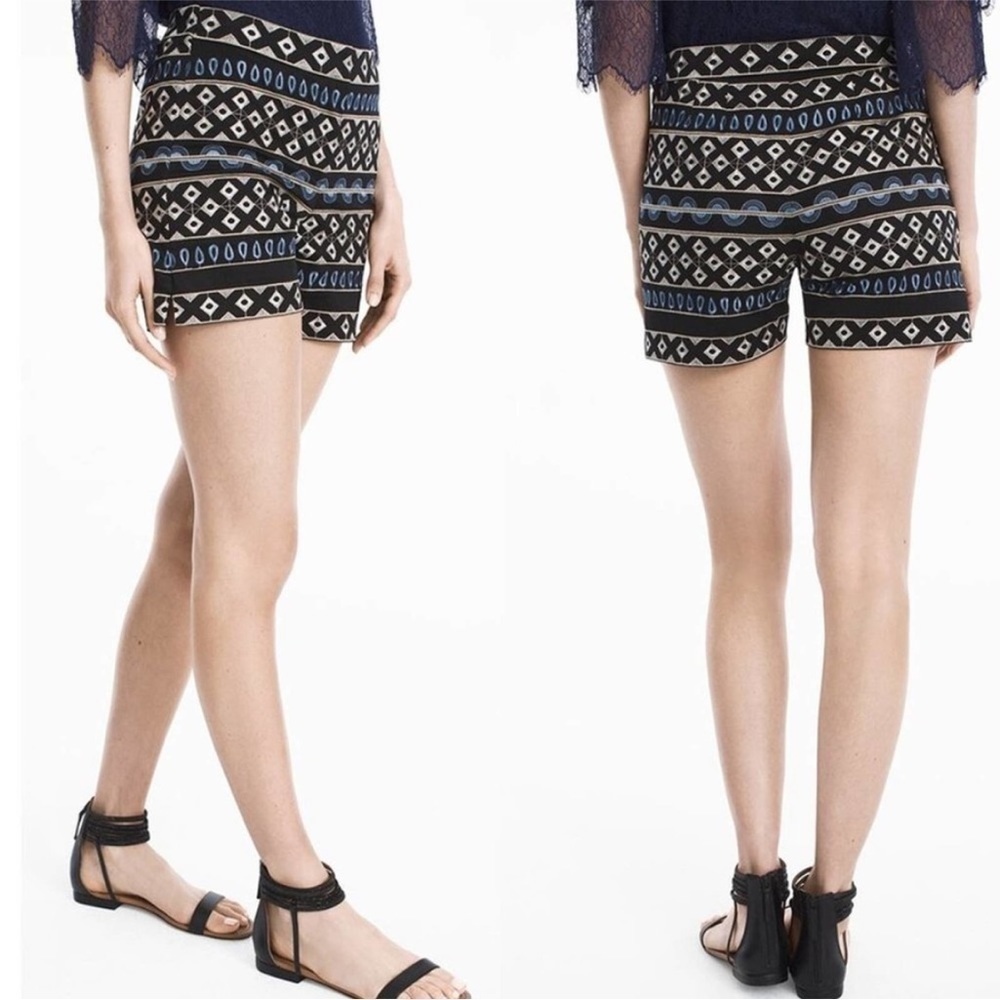 White House Black Market Women’s Chino Embroidered 5 Inch Short Size 10 NWOT